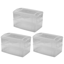 ENGELLAND 3x 2,2 L Frischhaltedosen BPA-frei transparent...
