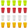 20x Kunststoffbecher Trinkbecher Plastikbecher Trink-Gläser Mehrweg Bunt 0,4l