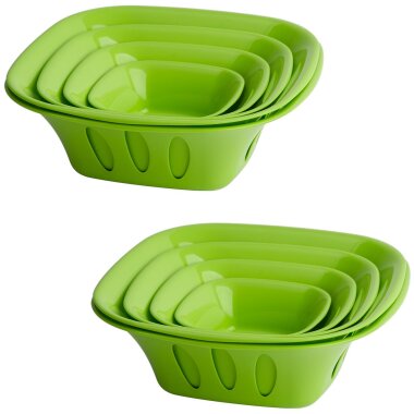 ENGELLAND 2 x 5-teiligeSchüssel Grün