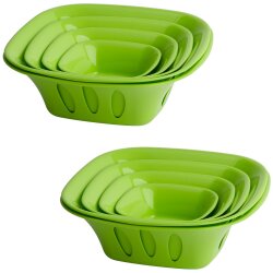 ENGELLAND 2 x 5-teiligeSchüssel Grün
