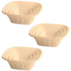 3×5-teiliges Schüssel-Set Beige –...