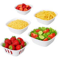 3×5-teiliges Schüssel-Set Beige –...