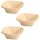 3×5-teiliges Schüssel-Set Beige – stapelbare Kunststoff Schüsseln Küche