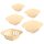 3×5-teiliges Schüssel-Set Beige – stapelbare Kunststoff Schüsseln Küche