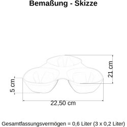 Snackschale Lachs – BPA-frei, stapelbar, ideal...