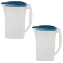 ENGELLAND 2x Getränkekrug Blau 2 L – BPA-frei,...