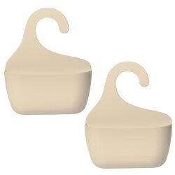 2x Badkorb mit Haken Badregal Duschkorb Utensilo...