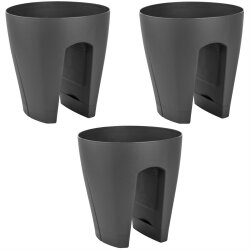 ENGELLAND 3x Blumentopf für Geländer...