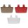 3er Set Balkonkasten Braun Rot Weiß – ovale Hänge-Blumenkästen mit Wasserspeicher, wetterfest & UV-beständig (40 cm)