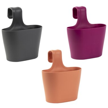 3er Set Blumenkasten oval 28L mit Bügel & Wasserspeicher – Balkonkästen robust & wetterfest