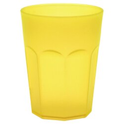 ENGELLAND Kunststoffbecher 0,25 l Gelb – BPA-frei,...