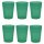 ENGELLAND 6er Set Kunststoffbecher 0,25 l Grün – BPA-frei, spülmaschinenfest, bruchsicher, ideal für Kinder, Camping, Picknick & Alltag