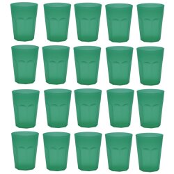 ENGELLAND 20er Set Kunststoffbecher 0,25 l Grün...