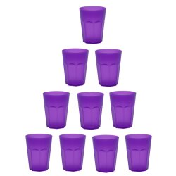 ENGELLAND 10er Set Kunststoffbecher 0,25 l Lila –...
