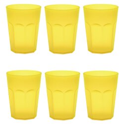 ENGELLAND 6er Set Kunststoffbecher 250 ml Gelb –...