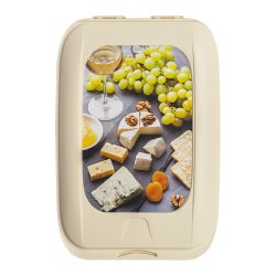 ENGELLAND 2x Aufschnittdosen stapelbar mit Deckel – luftdicht, BPA-frei für Wurst, Käse & Aufschnitt