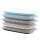 ENGELLAND 5er Aufschnittbox Set Farb-Mix 25×17×3,3 cm, BPA-frei, stapelbar & mikrowellenfest