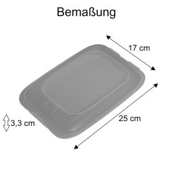 ENGELLAND 6er Aufschnittbox Set Mix 25×17×3,3 cm – stapelbar, BPA-frei, mikrowellen- & gefriergeeignet