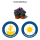Blumentopf S&auml;ulentopf Pflanzturm Hochbeet mit Untersetzer stapelbar Kunststoff Lila