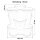 3er Set Blumentöpfe Braun – stapelbar mit Untersetzer für Balkon & Garten