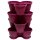 4er Set Blumentöpfe Lila – stapelbare Pflanztürme für Balkon, Garten & Terrasse