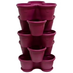 5er Set Pflanzturm Lila – stapelbare...