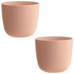ENGELLAND 2er-Set Blumentöpfe Ø 29 cm Apricot...