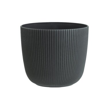 Engelland Blumentopf Ø 18 cm Anthrazit – wetterfest mit Drainagesystem