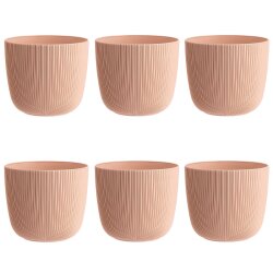 ENGELLAND 6er Blumentopf Apricot Ø 18 cm –...