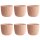 ENGELLAND 6er Blumentopf Apricot Ø 18 cm – wetterfest, UV-beständig & mit Drainage