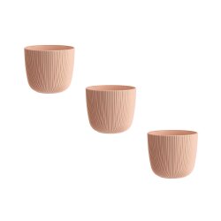 ENGELLAND 3er-Set Blumentöpfe Ø 10 cm Apricot...
