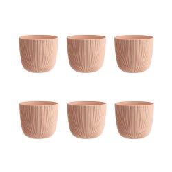 6er-Set ENGELLAND Blumentöpfe Ø10 cm Apricot...