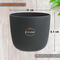 6er-Set ENGELLAND Blumentöpfe Ø10 cm Apricot...