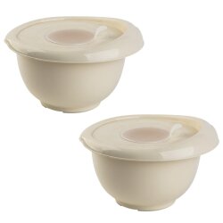 Engelland 2er-Set Rührschüsseln 3 L Beige mit...