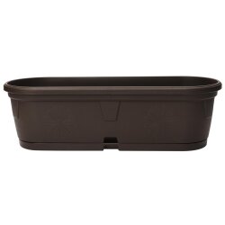 Wetterfester Pflanzkübel 50 cm Dunkelbraun –...