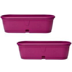 2er-Set Pflanzkübel 50 cm Lila – wetterfester,...
