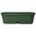 Wetterfester Pflanzkübel 50 cm grün – Länglicher Blumenkasten mit Wasserauffangschale, ideal für Balkon, Terrasse & Tischdekoration