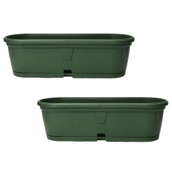 2er-Set Pflanzkübel 50 cm grün –...