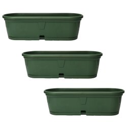 3er-Set Pflanzkübel 50 cm Grün –...