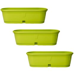 3er-Set Pflanzkübel 50 cm Hellgrün –...
