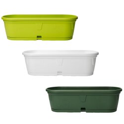 3er Set ovaler Pflanzkübel 50 cm – wetterfest...