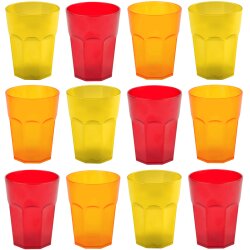 Engelland 12er Set Hartplastikbecher 400 ml –...
