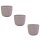 Engelland 3er-Set Blumentopf Ø 12 cm Flieder mit Drainage