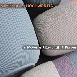 6er-Set Blumentöpfe Flieder Ø 15 cm mit Drainagesystem wetterfest Kunststoff