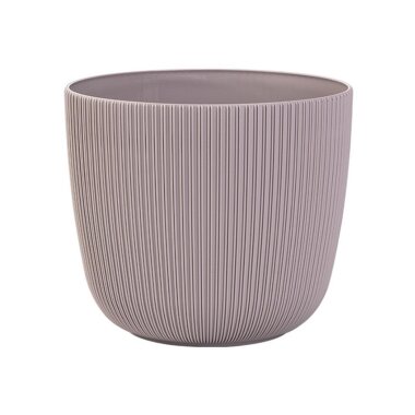 Engelland Blumentopf Ø25 cm Flieder – runder Pflanztopf aus wetterfestem Kunststoff mit Drainage