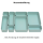 1x Schubladen-Organizer Set Aufbewahrungs-Box Einteiler Trenn-System verstellbar Utensilien Stauraum Wohn-Badezimmer Kunststoff pastell-grün