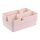 ENGELLAND Schubladen-Organizer 8-teilig Rosa – BPA-freier Kunststoff, spülmaschinenfest, modular & platzsparend für Küche, Bad & Büro