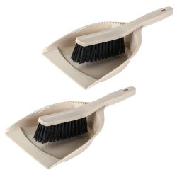 ENGELLAND Kehrgarnitur 2er-Set Sand – Kehrset aus...