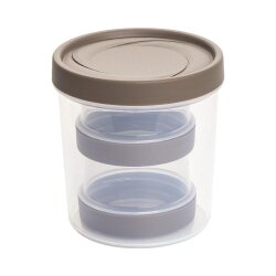 3er Vorratsdose Set Braun – BPA-frei, luftdicht,...