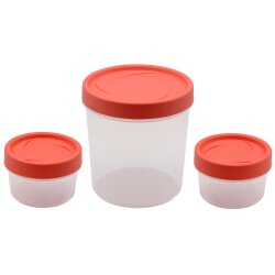 ENGELLAND 3er Vorratsdose Set Lachs – BPA-frei,...